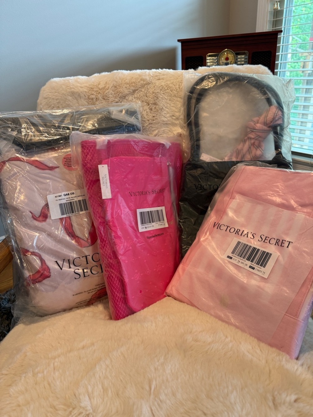 Victoria's Secret Tote Bag Bundle- 4 Items Total